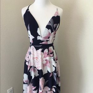 New with tags floral high low dress